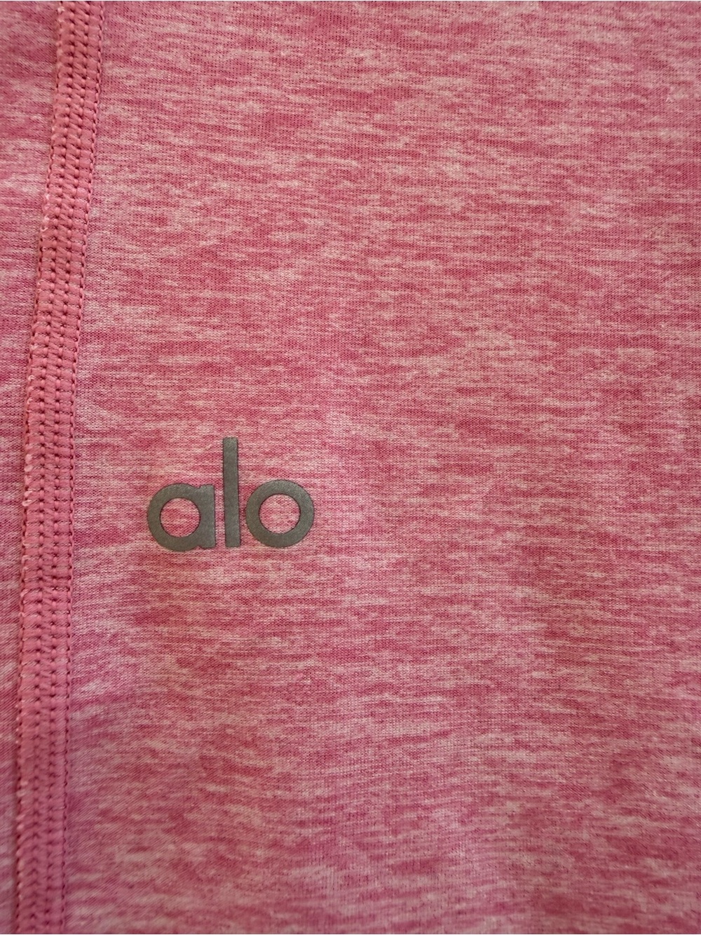 ALO Yoga brushed soft stretch Pink High-Rise Leggings - Picture 3 of 6